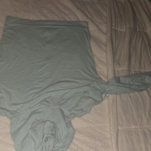 PINK Victoria's Secret womens zip up mint green hoodie - medium - Picture 6 of 8